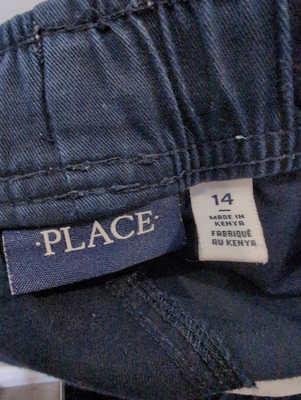 3/$20 Childrens Place Boys Navy Blue Cargo Pants Size 14 Adjustable Waist Cotton - Picture 7 of 10